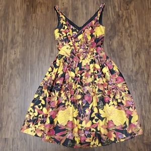 Floral fit and flare dress